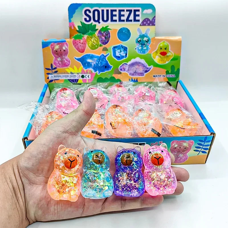 Capybara Glitter Squeeze Toy