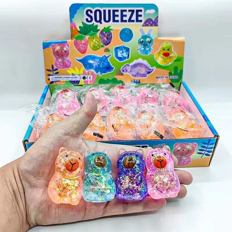 Capybara Glitter Squeeze Toy